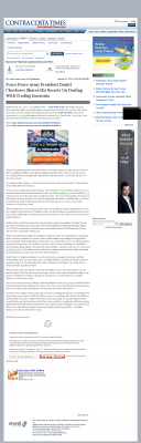 Forex Peace Army -  Contra Costa Times - Traders Insomnia Help Method